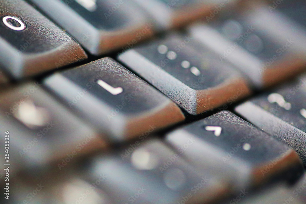 Close up computer keys with letters from a pc keyboard Close up computer keys with letters from a pc keyboard