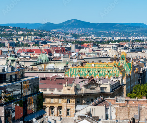 View of Museum of Applied arts from St. Stephen's Basilica - Budapest, Hungary photo