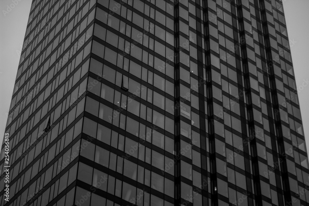 Black and White Warsaw - Centrum of Warsaw in autumn time. Black and White Warsaw - Centrum of Warsaw in autumn time.