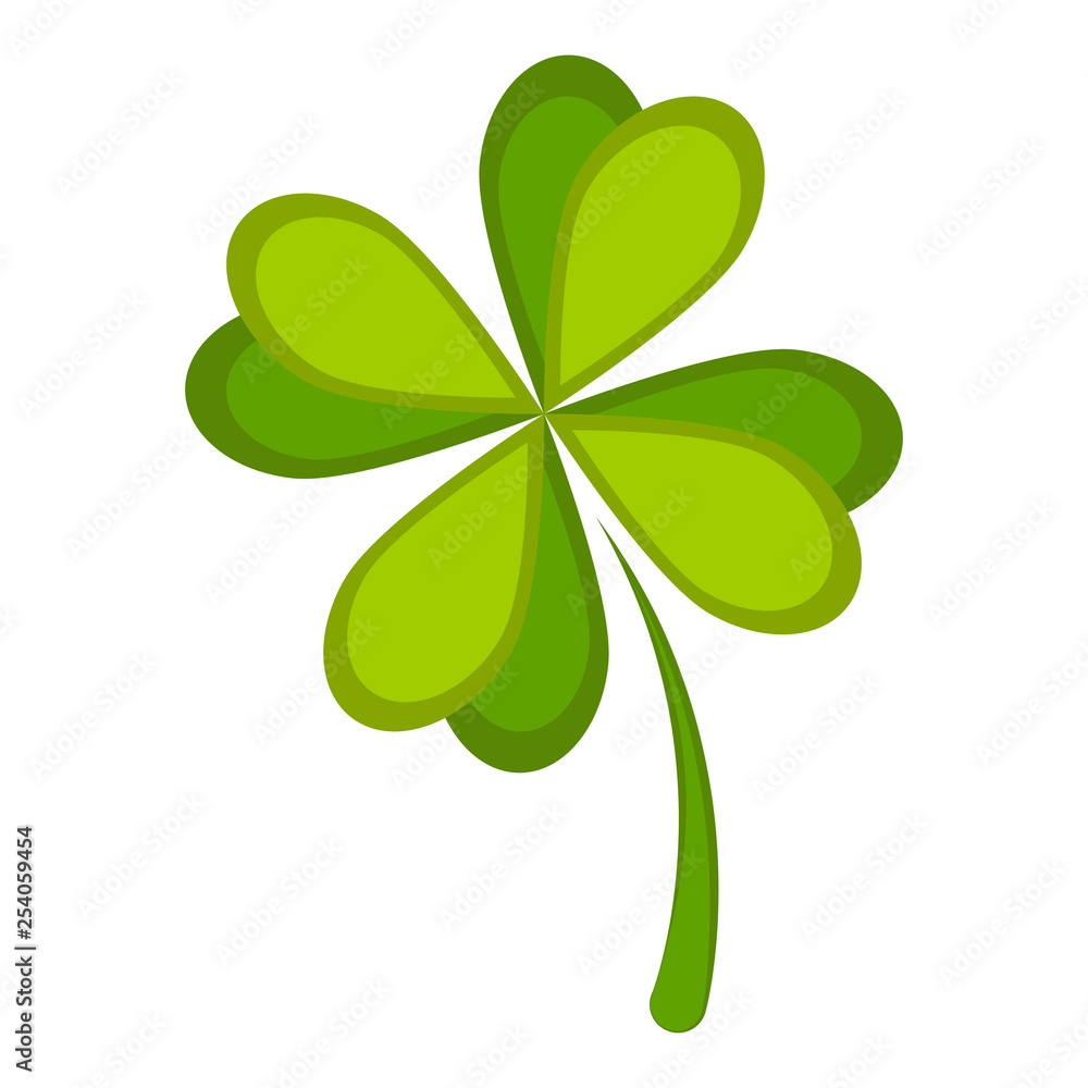 Isolated green clover icon. Patrick day. Vector illustration design Isolated green clover icon. Patrick day. Vector illustration design