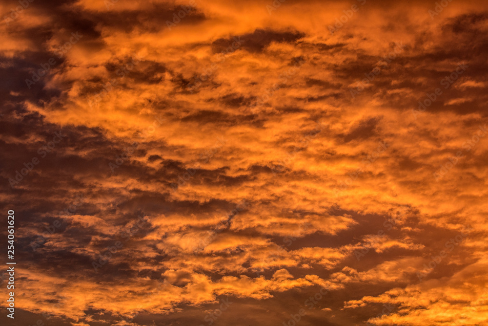 orange sky after sun set