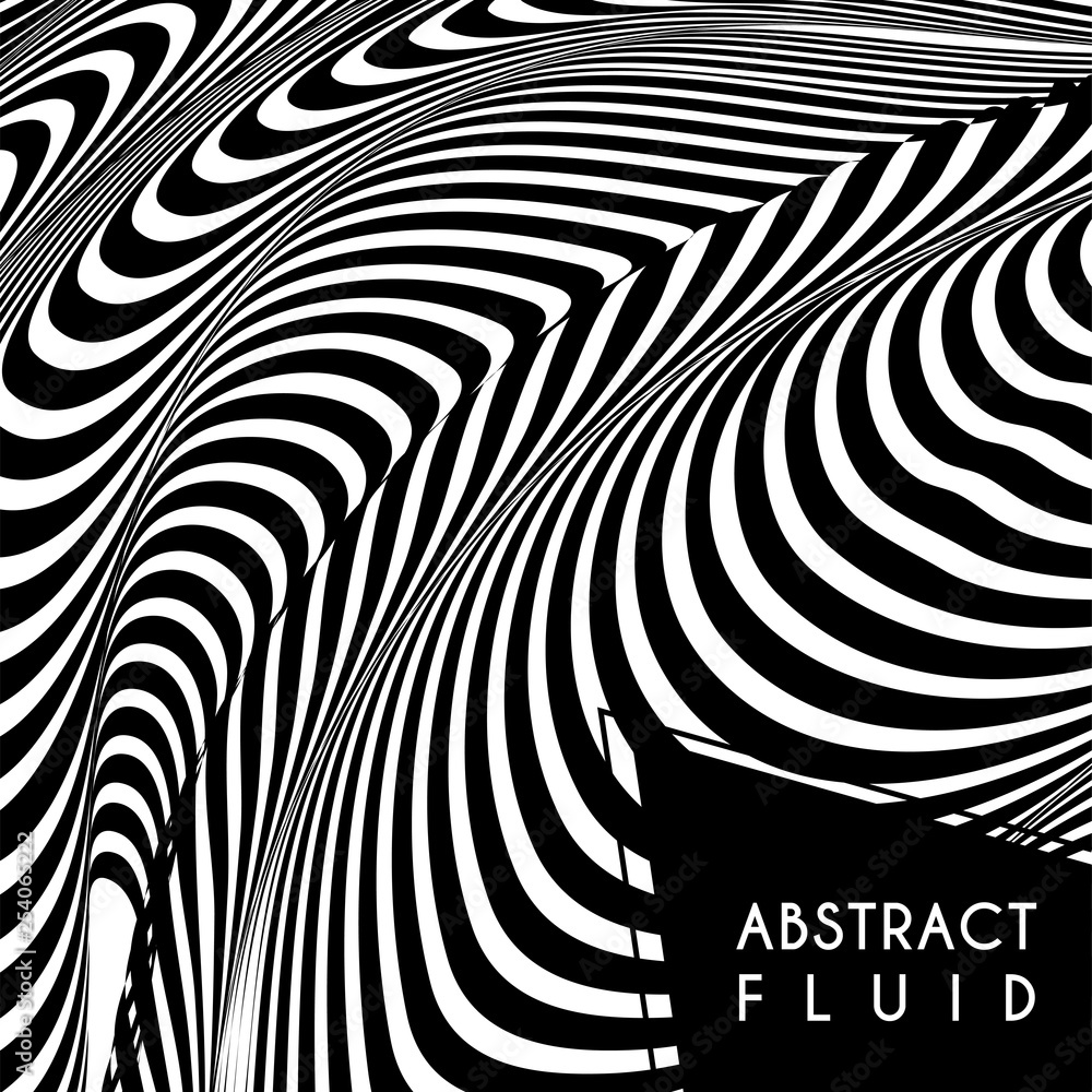 Abstract wavy background, optical art, opart striped Abstract wavy background, optical art, opart striped