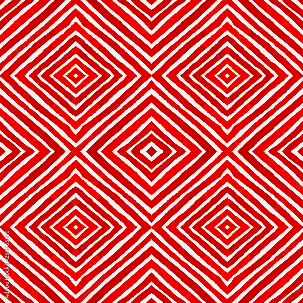 Wine red Geometric Watercolor. Amazing Seamless Pa Wine red Geometric Watercolor. Amazing Seamless Pa