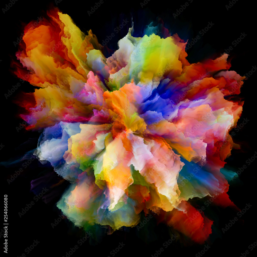 Vivid Color Splash Explosion