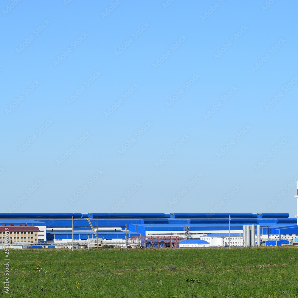 Fototapeta premium Big plant for processing scrap metal