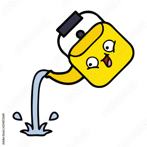 cute cartoon pouring kettle