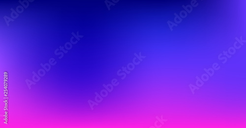 Purple Blue Gradient Vibrant Dreamy Vector Background. Sunrise, Sunset, Sky, Water Color Overlay Neon Design Element. Luxury Trendy Holograph Defocused Texture. Digital Funky Cool Tech Gradient Paper.