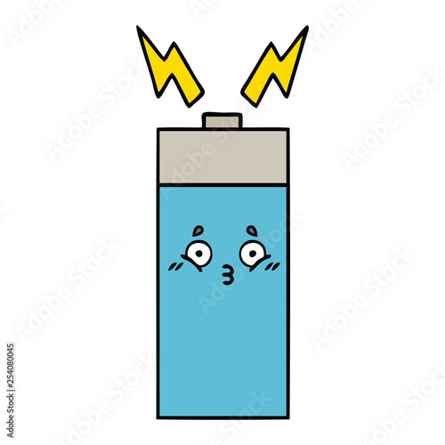 cute cartoon battery