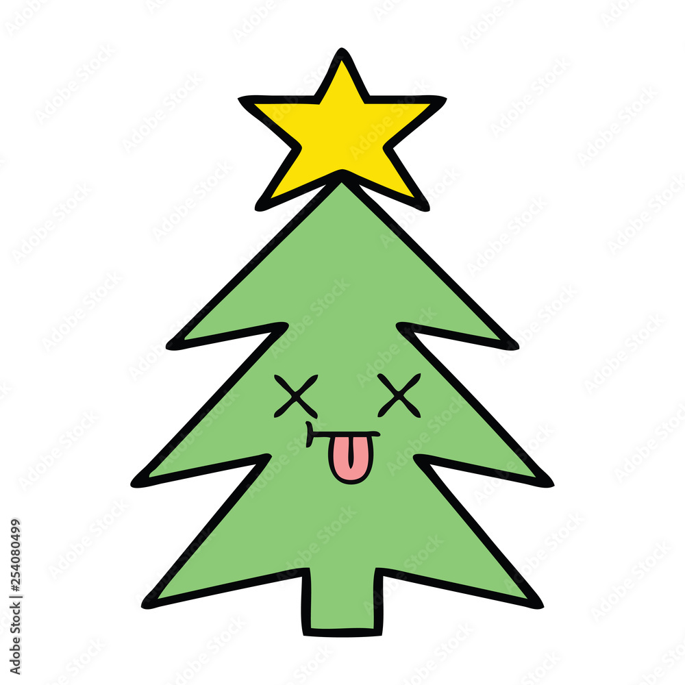 cute cartoon christmas tree cute cartoon christmas tree