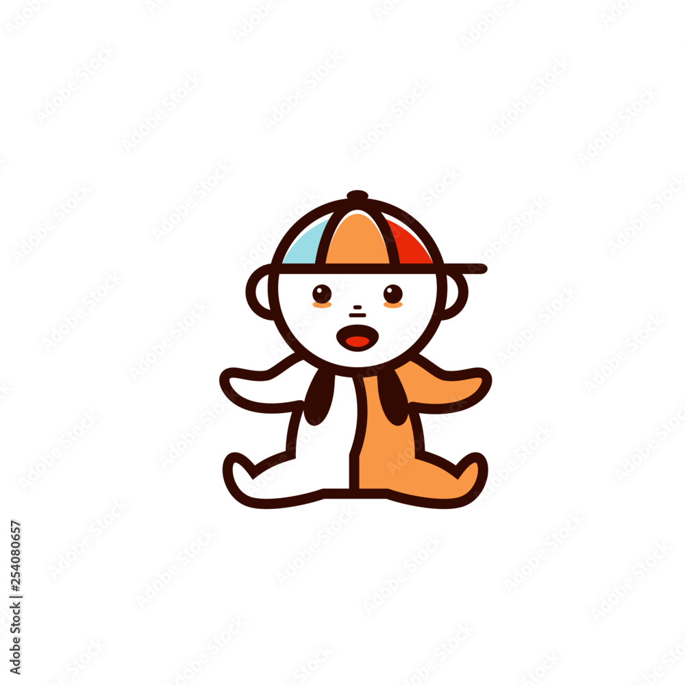 Naklejka premium Happy Baby Logo Templates