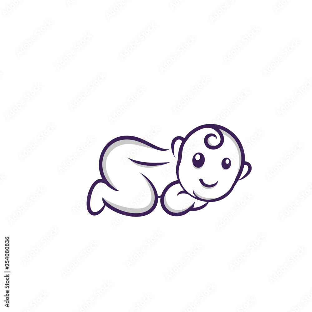 Naklejka premium Happy Baby Logo Templates