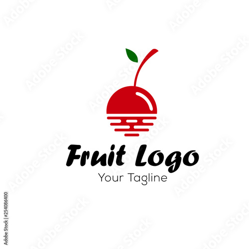 Fruits logo design Vector