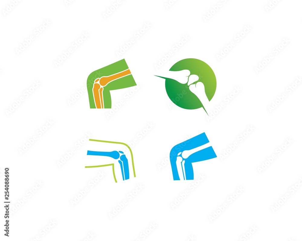 Fototapeta premium bone logo vector template