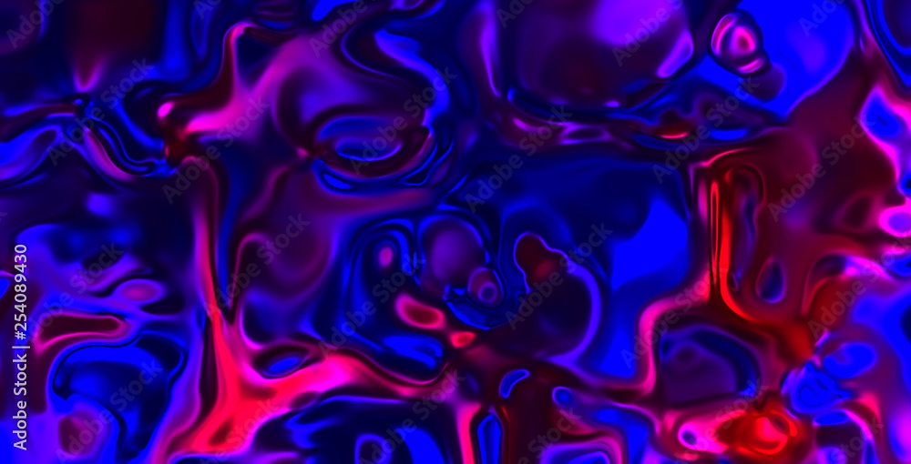 Liquid glass looking abstract colorful background in vivid colors - obrazy, fototapety, plakaty 