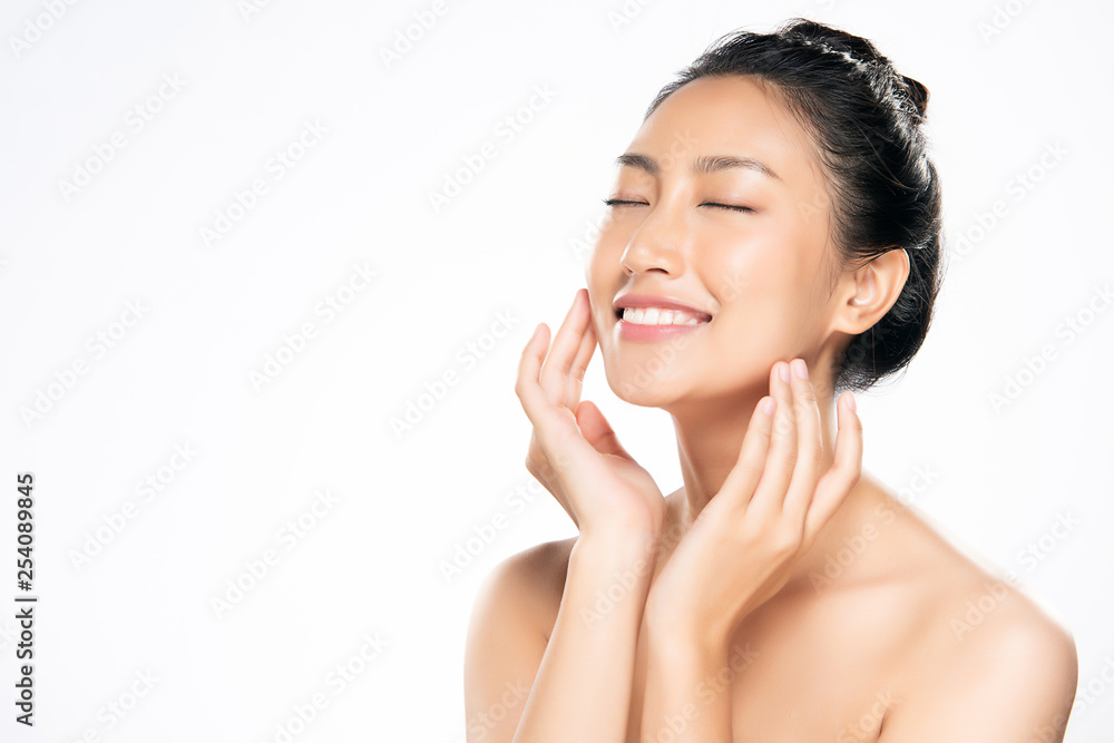 Beautiful Young asian Woman with Clean Fresh Skin Beautiful Young asian Woman with Clean Fresh Skin