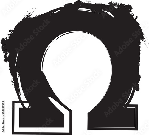 Abstract omega Symbol