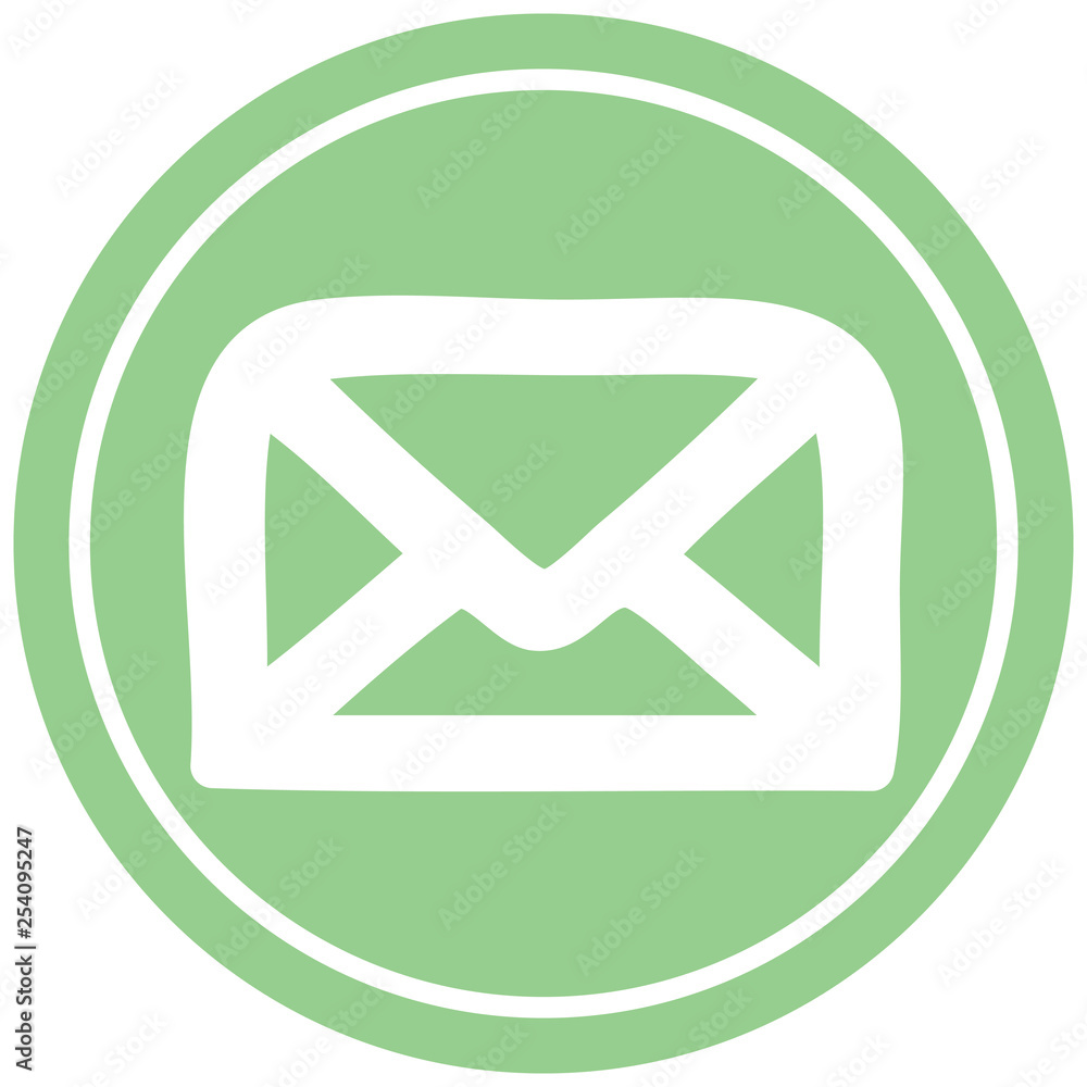 envelope letter circular icon envelope letter circular icon