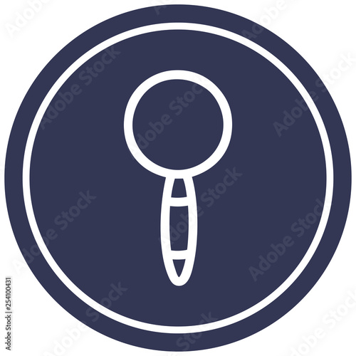 Wallpaper Mural magnifying glass circular icon Torontodigital.ca