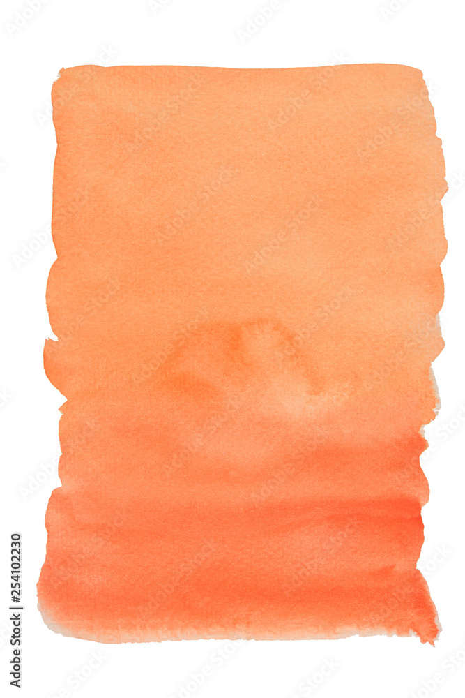 Obraz premium Brown stains flow on white surface , Illustration abstract and bright background from watercolor hand draw on paper