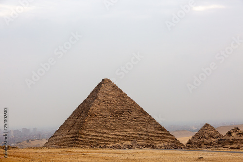 Great pyramids in Giza