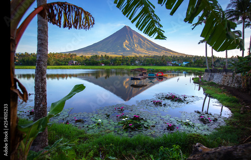 Mayon volcano at early morning,Philippines