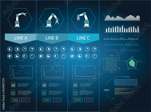 Technology graphic display