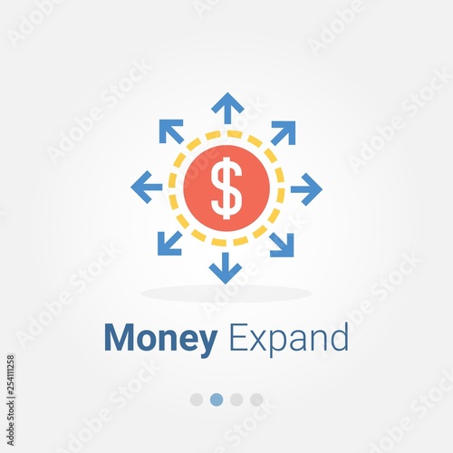 Money expand vector icon © BomSymbols.