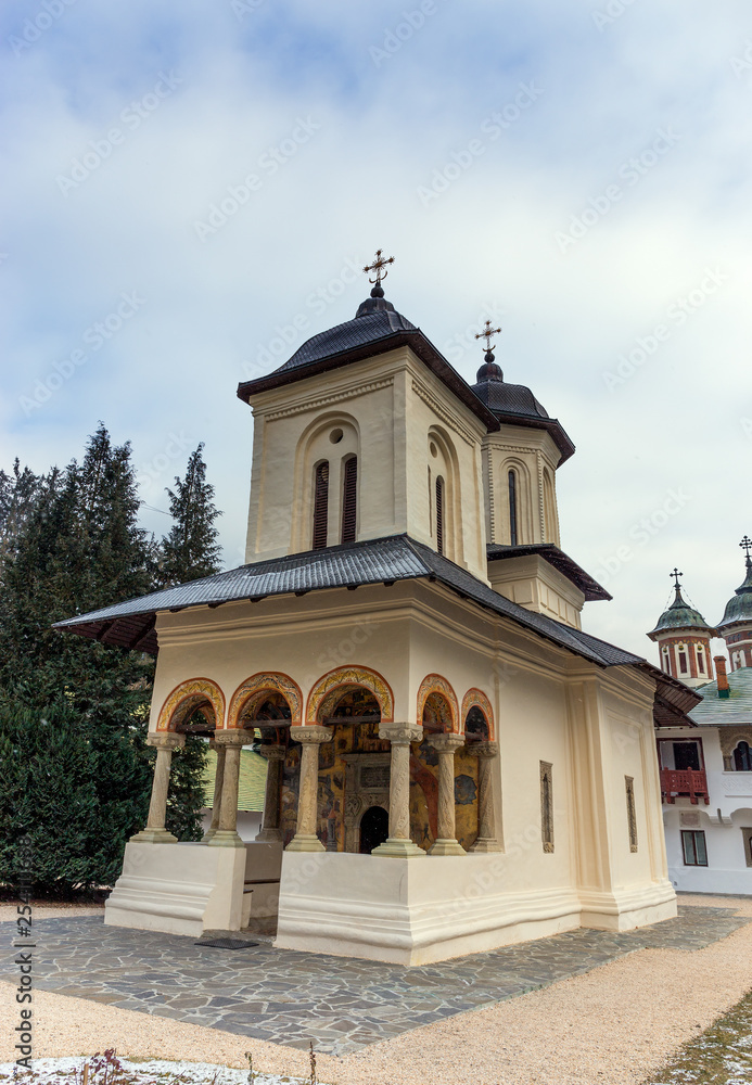 The Old Church in the Sinaia Monastery, Romania.