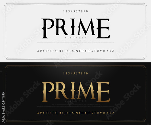 Vintage alphabet letters font and number set. Elegant Classic Lettering Designs. Typography fonts luxury style. vector illustration