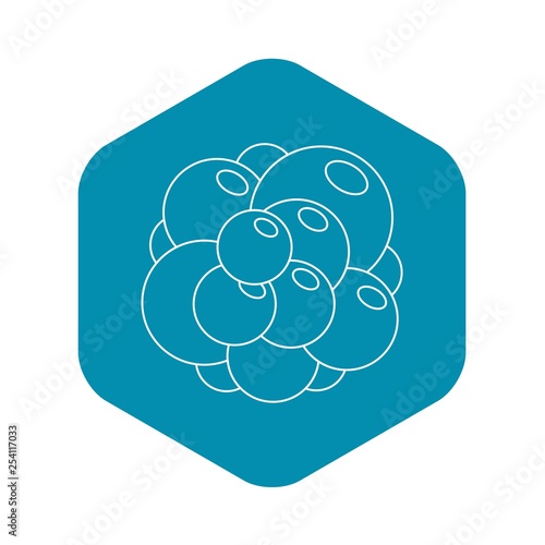 Ovary icon. Outline illustration of cell of ovary vector icon for web