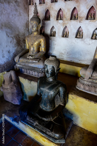 Photography buddha in temple, digital photo picture as a background