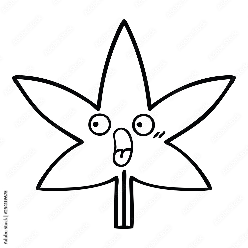line drawing cartoon autumnal leaf line drawing cartoon autumnal leaf