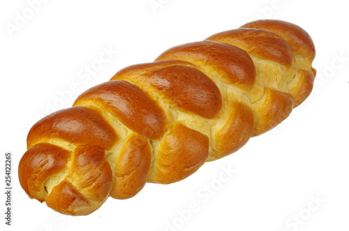 Canvas Print Sweet loaf on a white background. Isolated on white