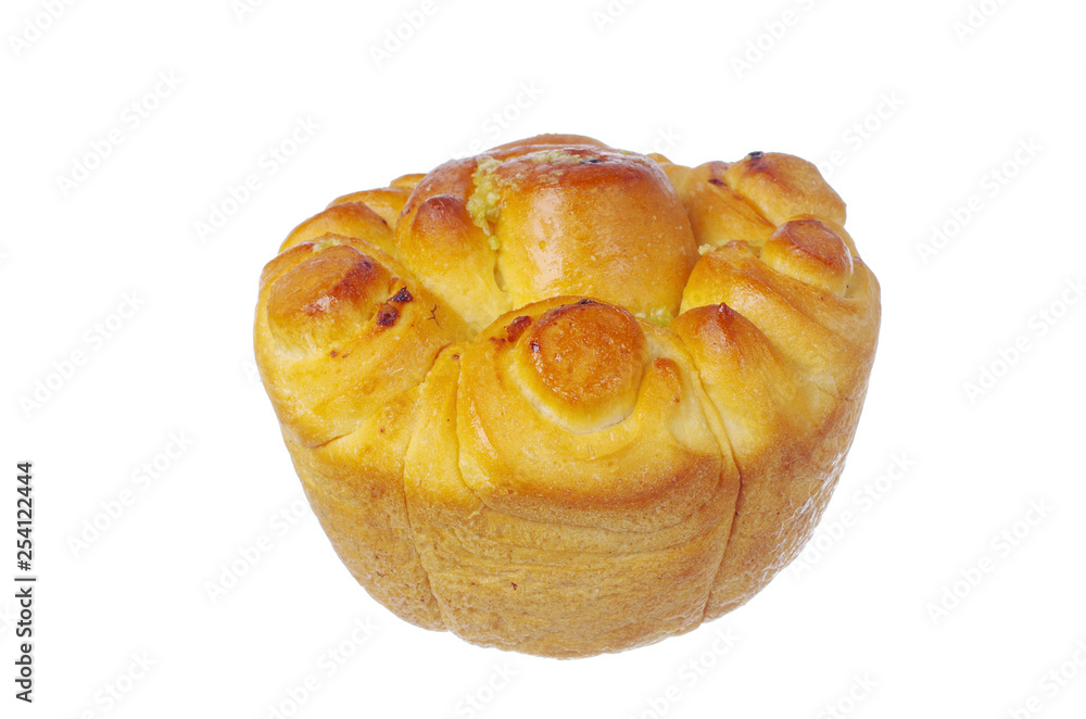 Loaf of bread on a white background. Isolated on white Loaf of bread on a white background. Isolated on white