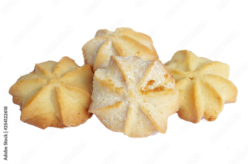 Cookies on a white background. Isolated on white Cookies on a white background. Isolated on white