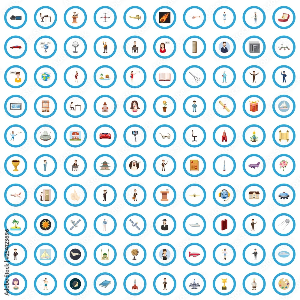 100 excellence icons set in cartoon style for any design vector illustration 100 excellence icons set in cartoon style for any design vector illustration