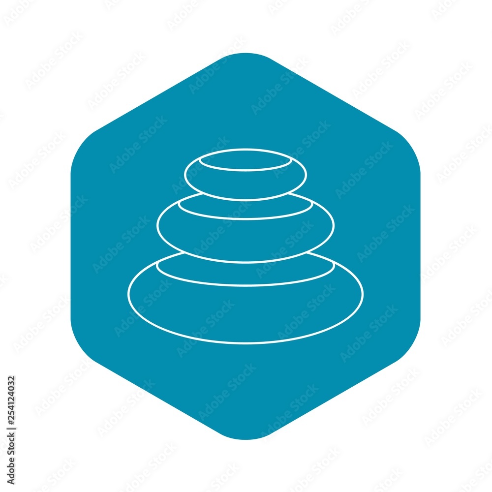 Stones for spa icon. Outline illustration of stones for spa vector icon for web design Stones for spa icon. Outline illustration of stones for spa vector icon for web design