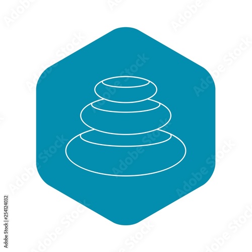 Stones for spa icon. Outline illustration of stones for spa vector icon for web design