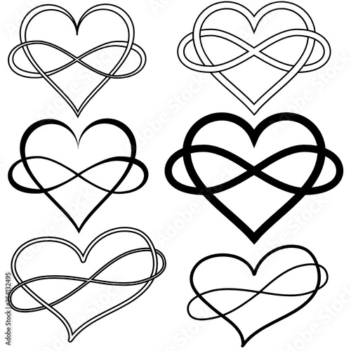 set of hearts