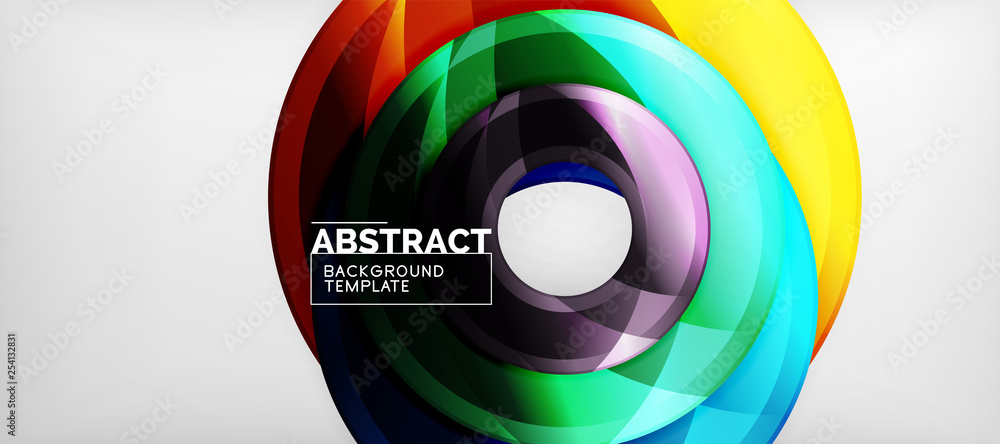 Glossy circles geometric background Glossy circles geometric background