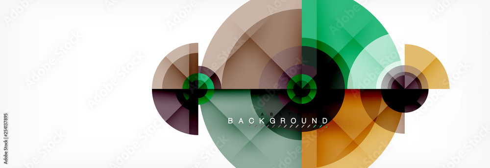 Round circles and triangles abstract background Round circles and triangles abstract background