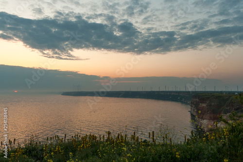 Amazing Sunset landscape from Kaliakra Cape at Black Sea Coast   Dobrich Region  Bulgaria