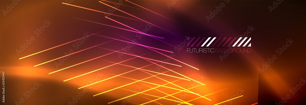 Shiny glowing lights neon color design background Shiny glowing lights neon color design background