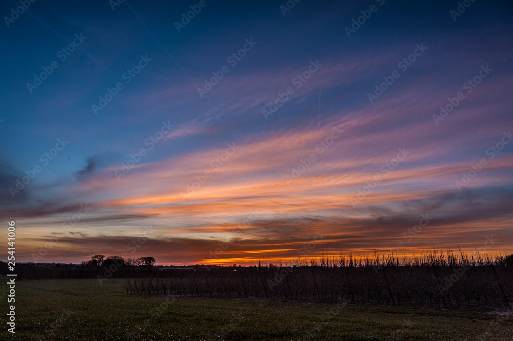 Sunset over East Flanders Sunset over East Flanders