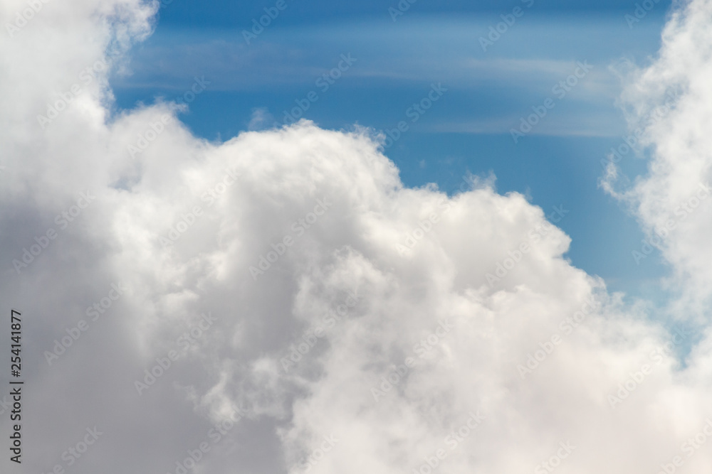 Aerial view of cumulus clouds formation on sunny day Aerial view of cumulus clouds formation on sunny day