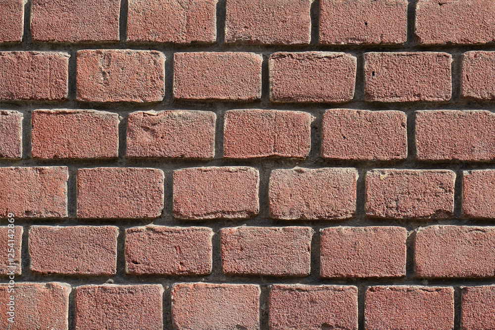 Obraz premium Red Brick wall for background or texture. Old red brick wall texture background