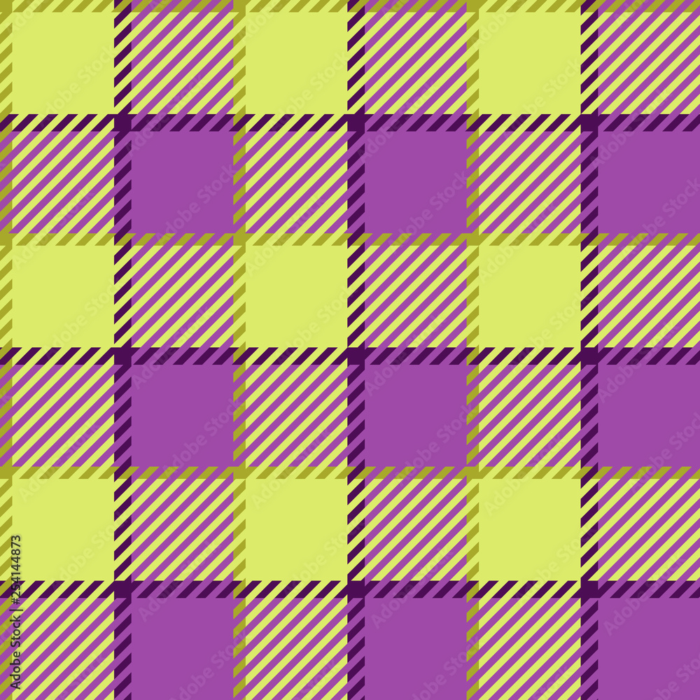 Plaid or tartan vector is background or texture in many color Plaid or tartan vector is background or texture in many color