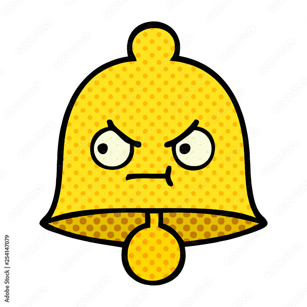 comic book style cartoon bell comic book style cartoon bell