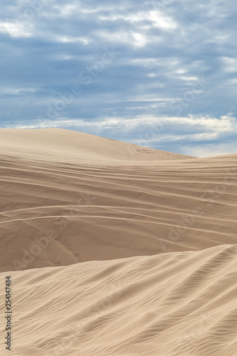 Rippled sand dunes, at Imperial Sand Dunes Recreation Area in California