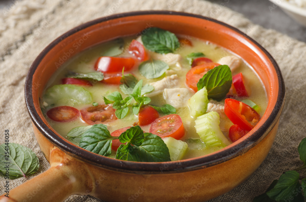 Delish homemade green curry